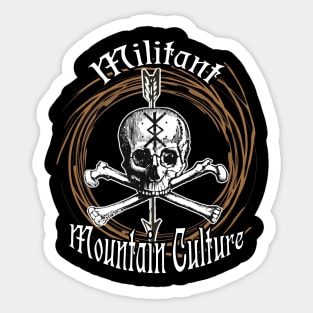 Militant Mountain Culture Sticker